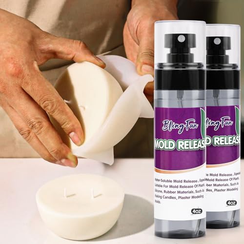Blingfun Silicone Oil Mold Releaser， 4Oz Molds Release Spray for Candle Making and Epoxy Resin, Fast-Drying Silicone Oil Releaser, Non-Stick Professional Molds Release Agent, Promotes Mold Longevity - Image 4