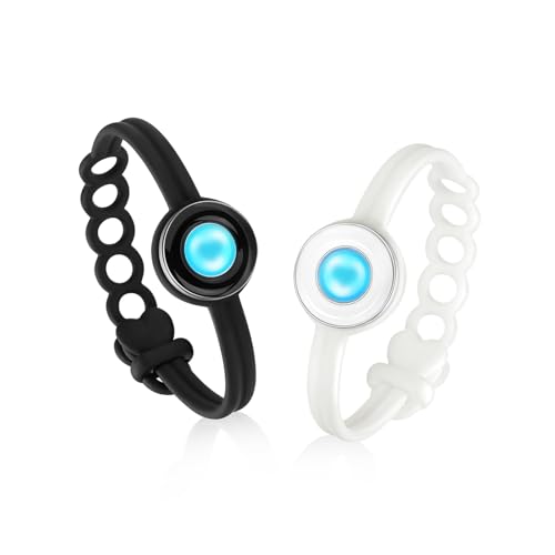 totwoo Long Distance Touch Bracelets, Light up & Vibration for Love - Pair of Couples Bracelets Long Distance Relationship Gifts for Girlfriend, Mother-Daughter, Sisters Bluetooth APP Set Up Pairing Jewelry - Image 1