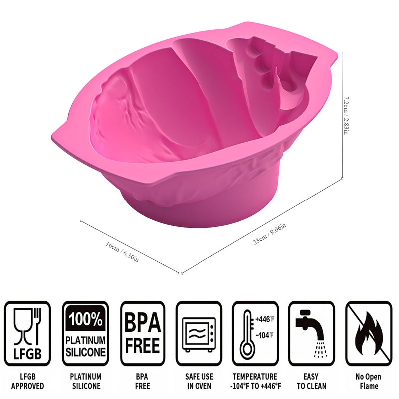 Apiocmy Halloween Silicone Molds - Heart Jello Mold with Support Base, 3D Realistic Silicone Human Heart Gelatin Mold Deep Halloween Baking Pan for Halloween Cakes, Breakable Chocolate, Jelly or Pudding - Image 5