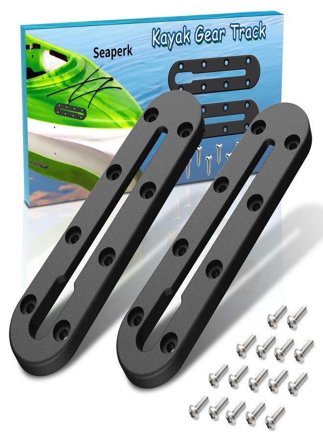 Seaperk Kayak Gear Track, Kayak Low Profile Track, Kayak Rail, Kayak Accessories Mount Track, Compatible for Fishing Rod Holder, Fish Fider, Cup Holder, Anchor Cleats, 7", Pack of 2 - Image 1