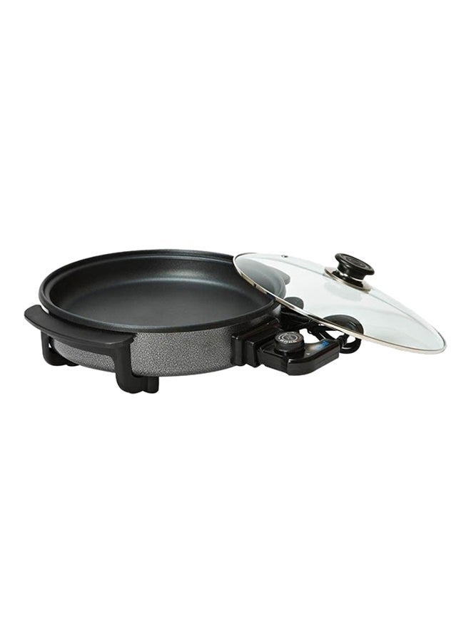 LC Electric Multi-Purpose Skillet – Non-Stick Cooking Pan with Glass Lid
