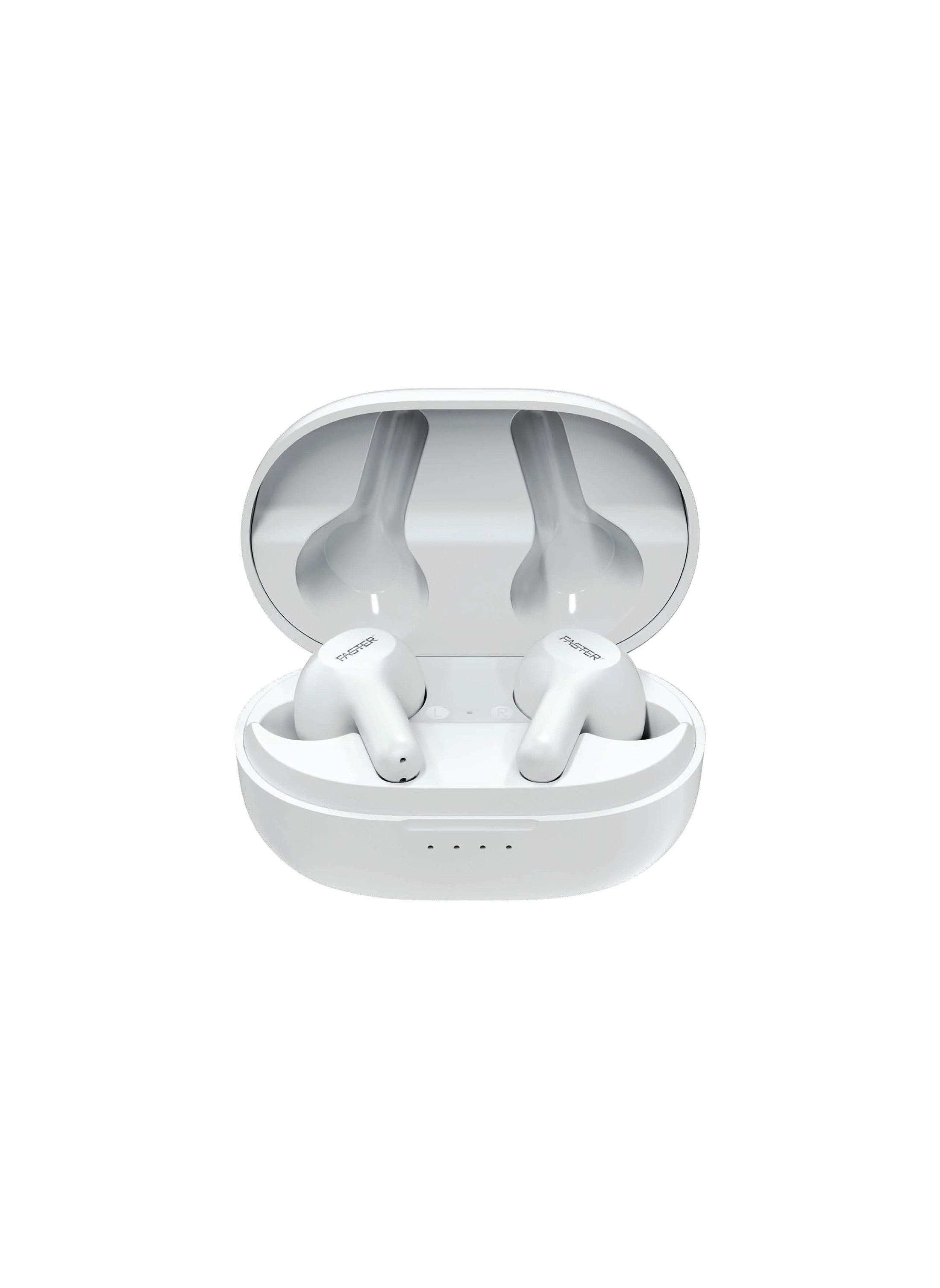 S50 Wireless Earbuds with Active Voice Assistant - 6 Hours Playtime - HiFi Stereo Sound Airpods - Bluetooth Earphones with Ultra-Low Latency - IPX5 Sweat & Splash Proof - For Exercise, Gym - Compatible with iPhone & Android (White) 