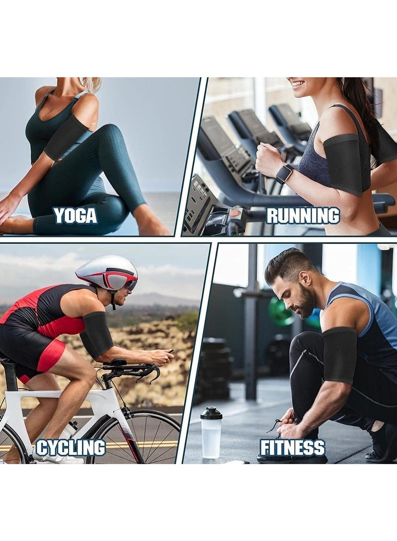 LUMYA 2 Pack Arm Trimmer Sweat Arm Shaper Bands, Sauna Arm Shaper Wraps, Reduce Cellulite and Improve Sweating, Wraps Arm Trainer for Sports Workout - Image 2