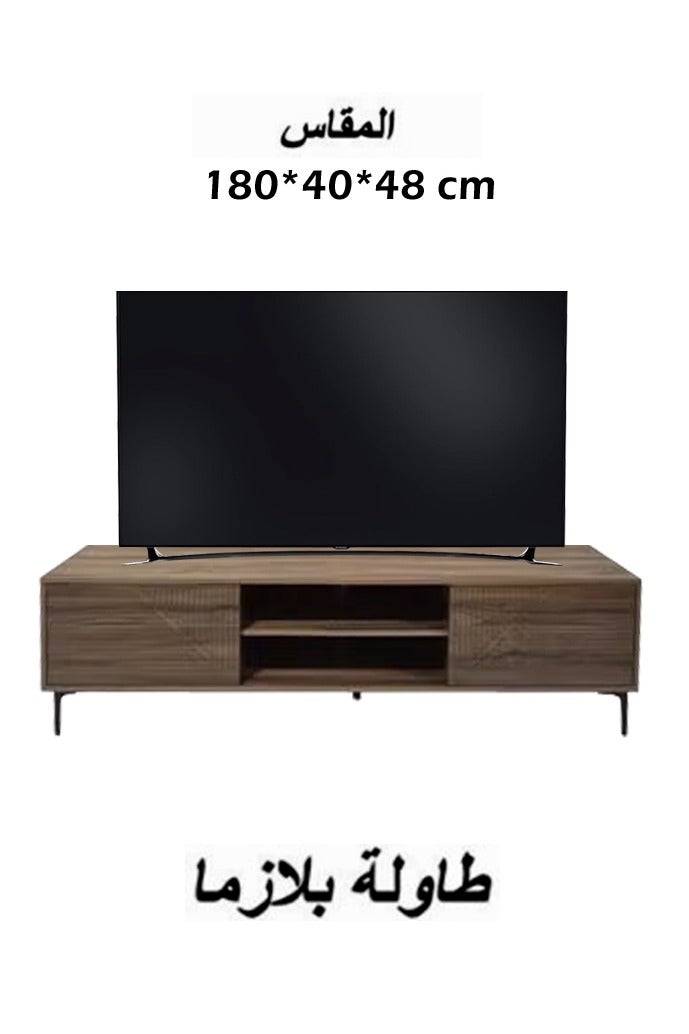 Living Modern Wooden Plasma Table, With Shelf 180*40*48 CM - Image 1