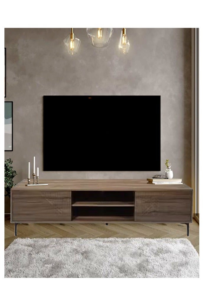 Living Modern Wooden Plasma Table, With Shelf 180*40*48 CM - Image 3