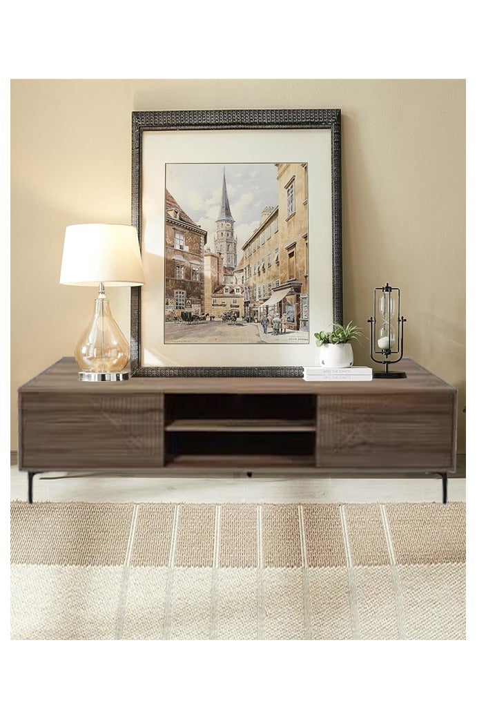 Living Modern Wooden Plasma Table, With Shelf 180*40*48 CM - Image 4