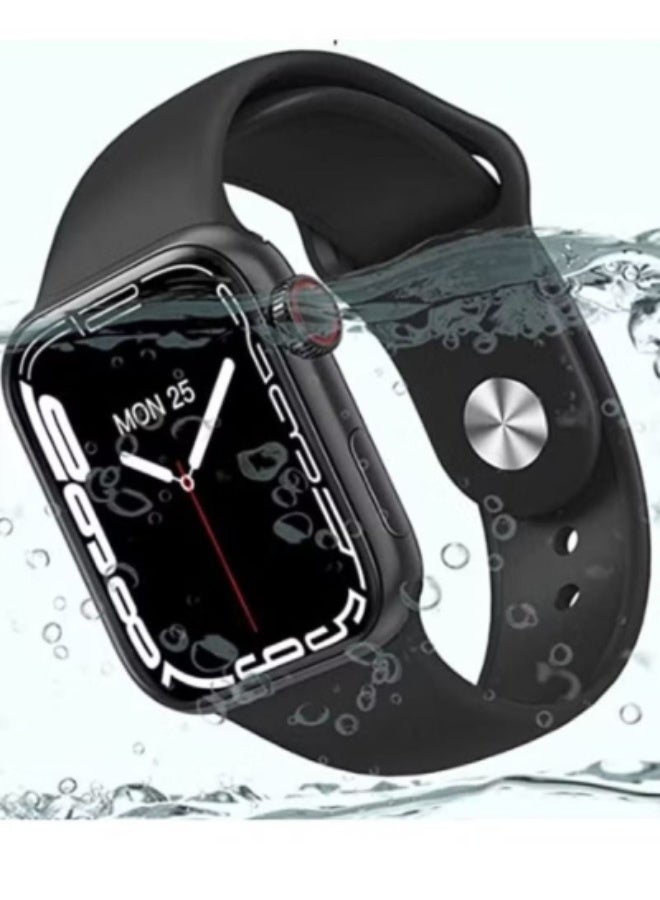 T900 Pro Max Series 7 Smart Watch – Full HD Color Touch Screen, Bluetooth Fitness Tracker with Smart Notifications, Multiple Watch Faces, 12/24-Hour Time Display, Stylish Sports Smartwatch for Men  Women – Black - Image 1