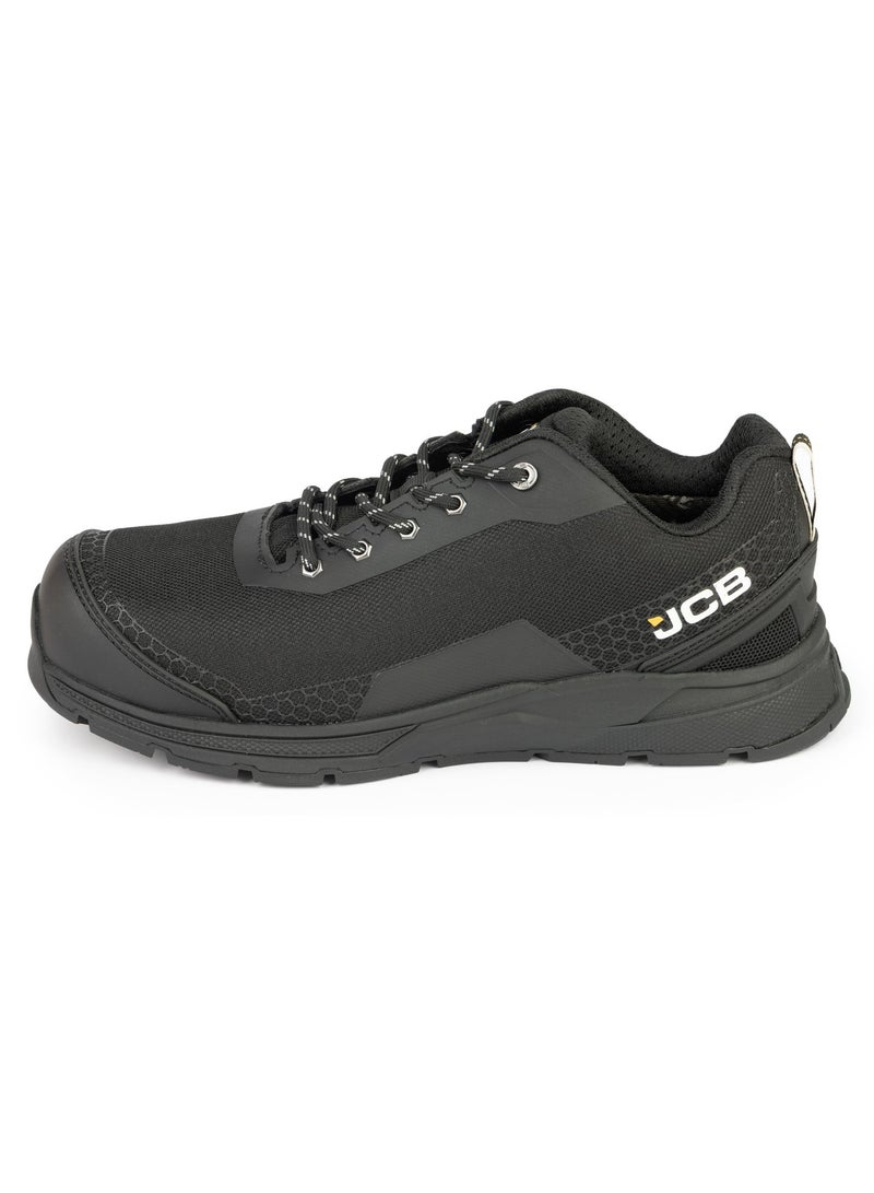 JCB Lace-Up Safety Sneaker – Alloy Toe, Waterproof, Puncture Resistant, Anti-Static, Oil & Slip Resistant | JCB-0015C – Black - Image 2