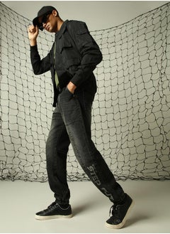 Hubberholme Men's Black Straight Fit Jeans - Sleek and Stylish Denim  - Image 1
