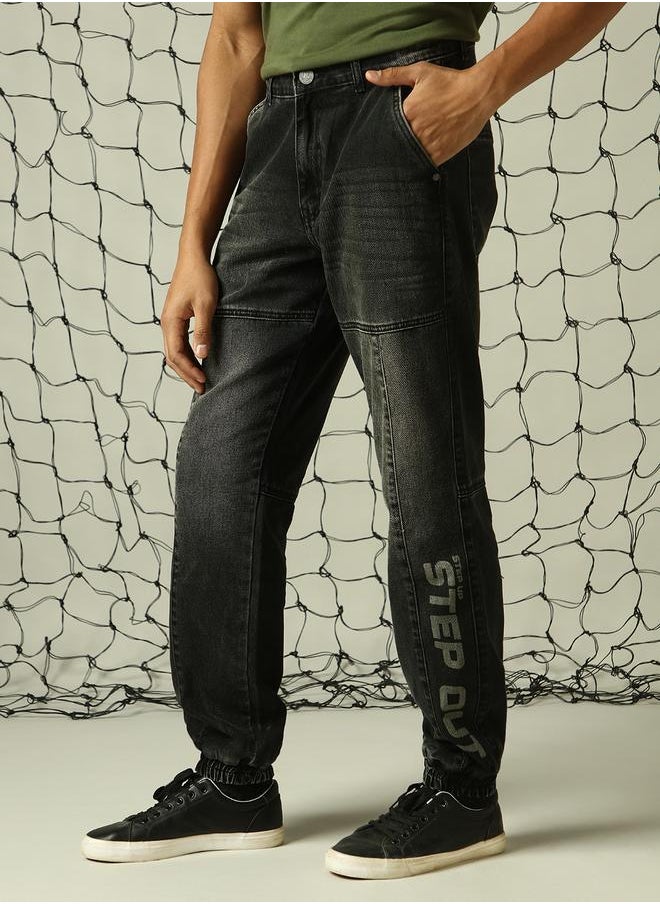 Hubberholme Men's Black Straight Fit Jeans - Sleek and Stylish Denim  - Image 3