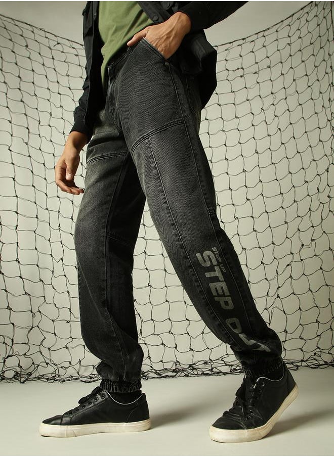 Hubberholme Men's Black Straight Fit Jeans - Sleek and Stylish Denim  - Image 2