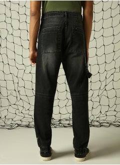 Hubberholme Men's Black Straight Fit Jeans - Sleek and Stylish Denim  - Image 5