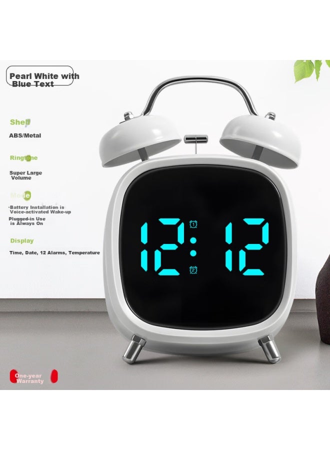 Timess Alarm Clock For High School Students And Children, Electronic Loud Volume Sound-controlled Clock With Strong Wake-up Function, New Model , Bedside Alarm Clock, Back-to And New Year Gift - Image 1