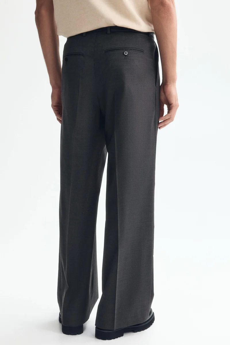 H&M  Loose Fit Wool-blend tailored trousers for Men | Best Price UAE