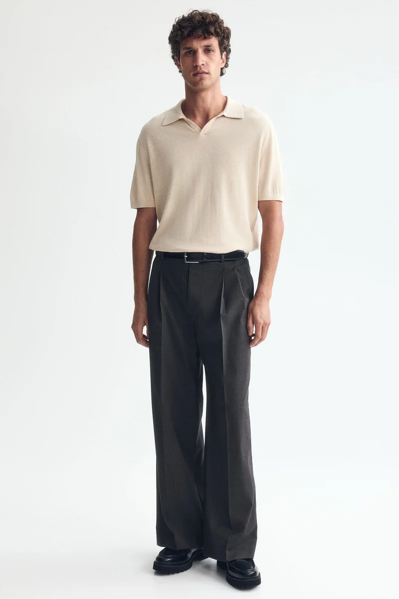Loose Fit Wool-blend tailored trousers