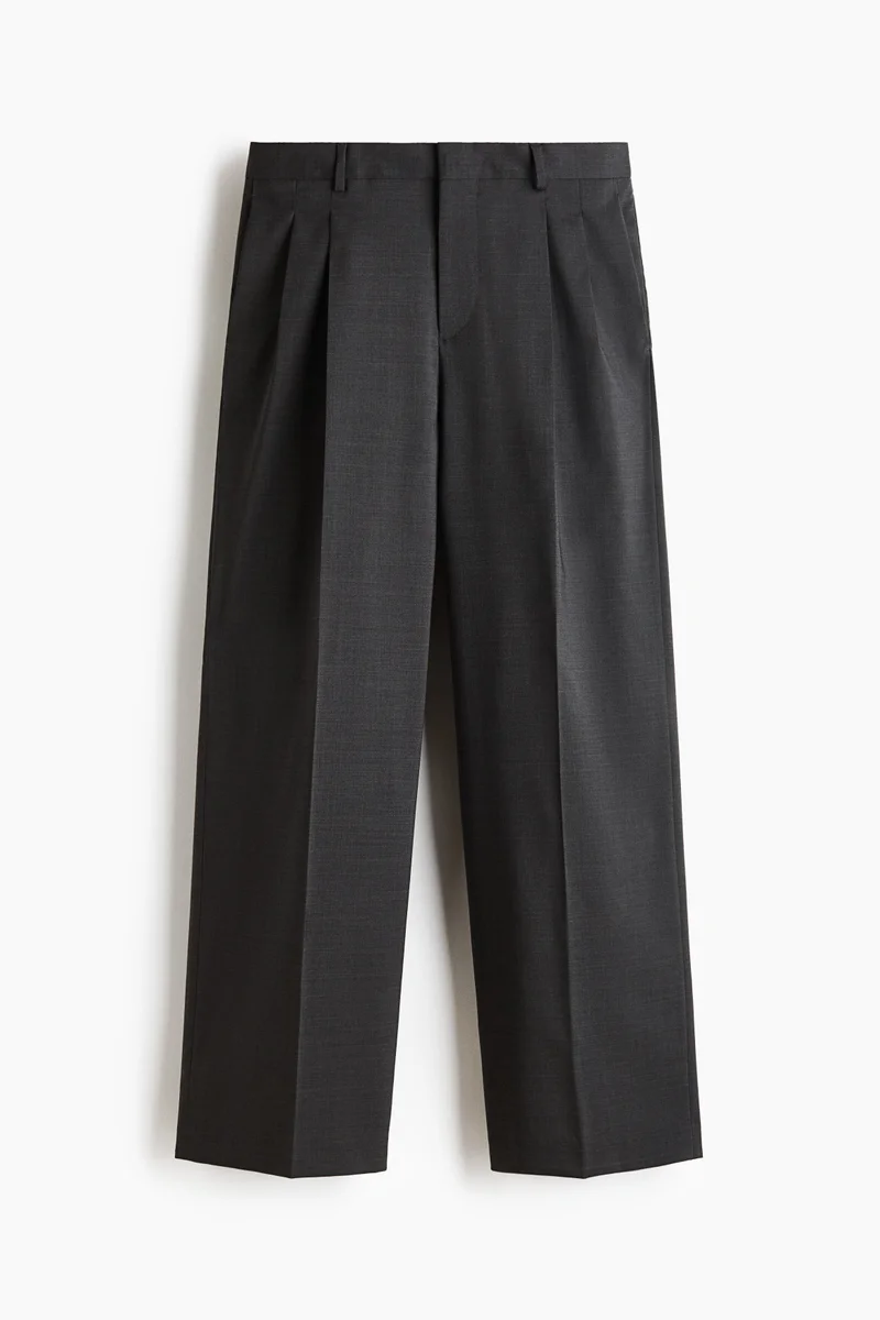 H&M  Loose Fit Wool-blend tailored trousers for Men | Best Price UAE