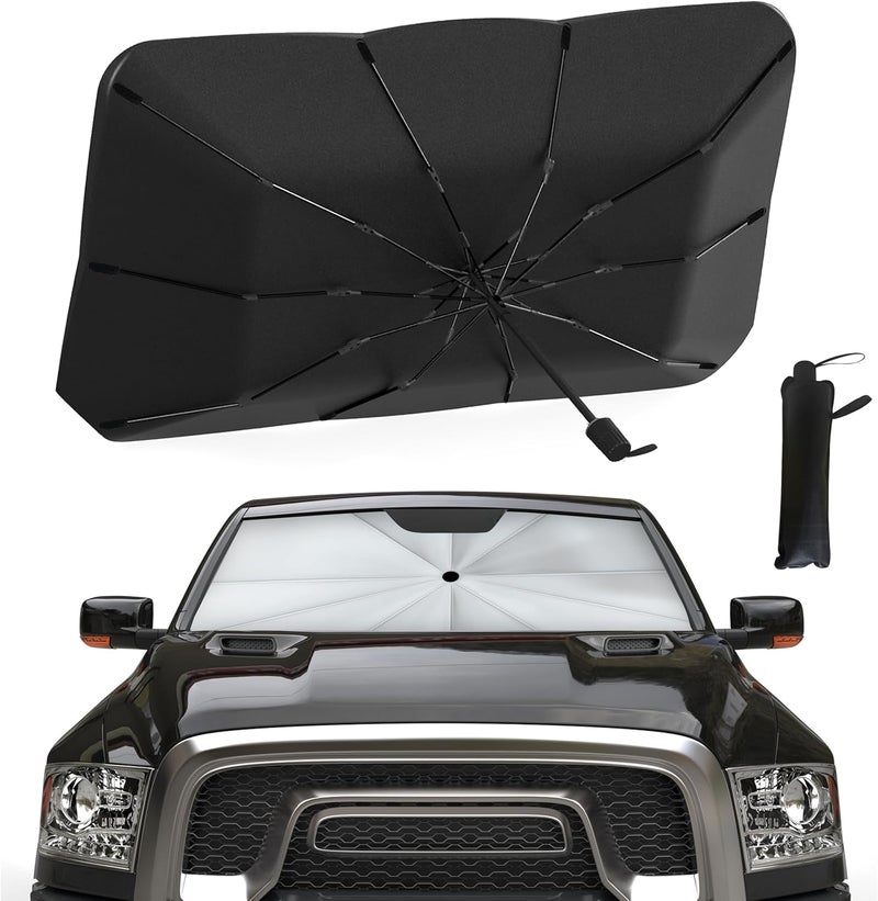 EcoNour Car Windshield Sun Shade - 57"x31" Umbrella Design - Image 1