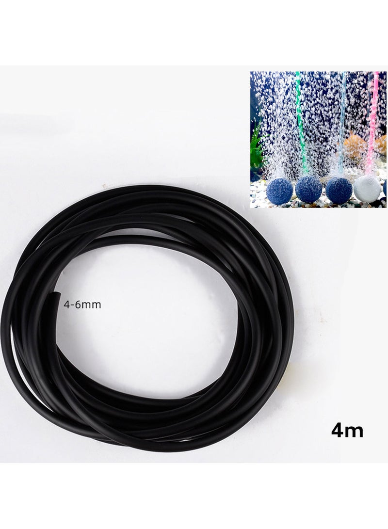 Generic Aquarium oxygen air 4mm tube black 