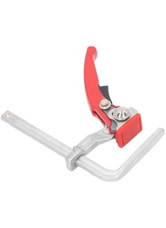 Ratchet Track Clamp, 120x60mm Quick Release F Clamp Ratcheting Table Clamp with Self Aligning Design Steel Bar Clamp Rail System for Woodworking, Metal Working, DIY & Crafts