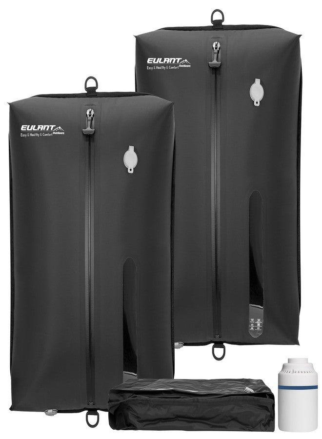 EULANT Reusable Vacuum Bags for Travel With Pump,Professional Waterproof IPX8 Vacuum Compression Bag for Suitcases Backpack,Space Saver Bags Packing Organizers for Clothing Packing(2PACK+PUMP) - Image 1