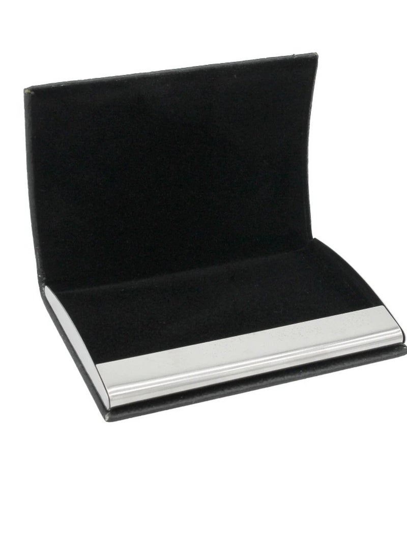 zoba Card Holder -Unisex – Professional Design with Luxury Metal Holder- Pocket Size-Navy Color.  - Image 3
