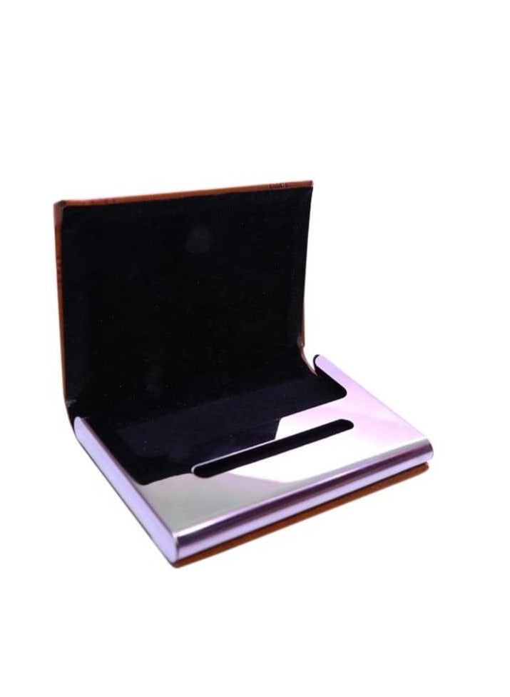 zoba Card Holder -Unisex – Professional Design with Luxury Metal Holder- Pocket Size-Navy Color.  - Image 2