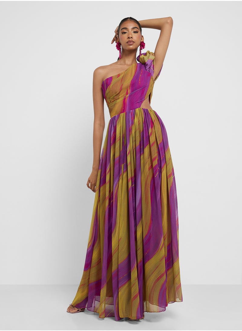 Virgos Lounge One shoulder tiered dress  - Image 4