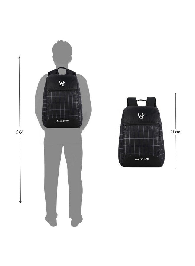 Arctic Fox 17 Liters Tuition Backpack (Grid Black) - Image 3