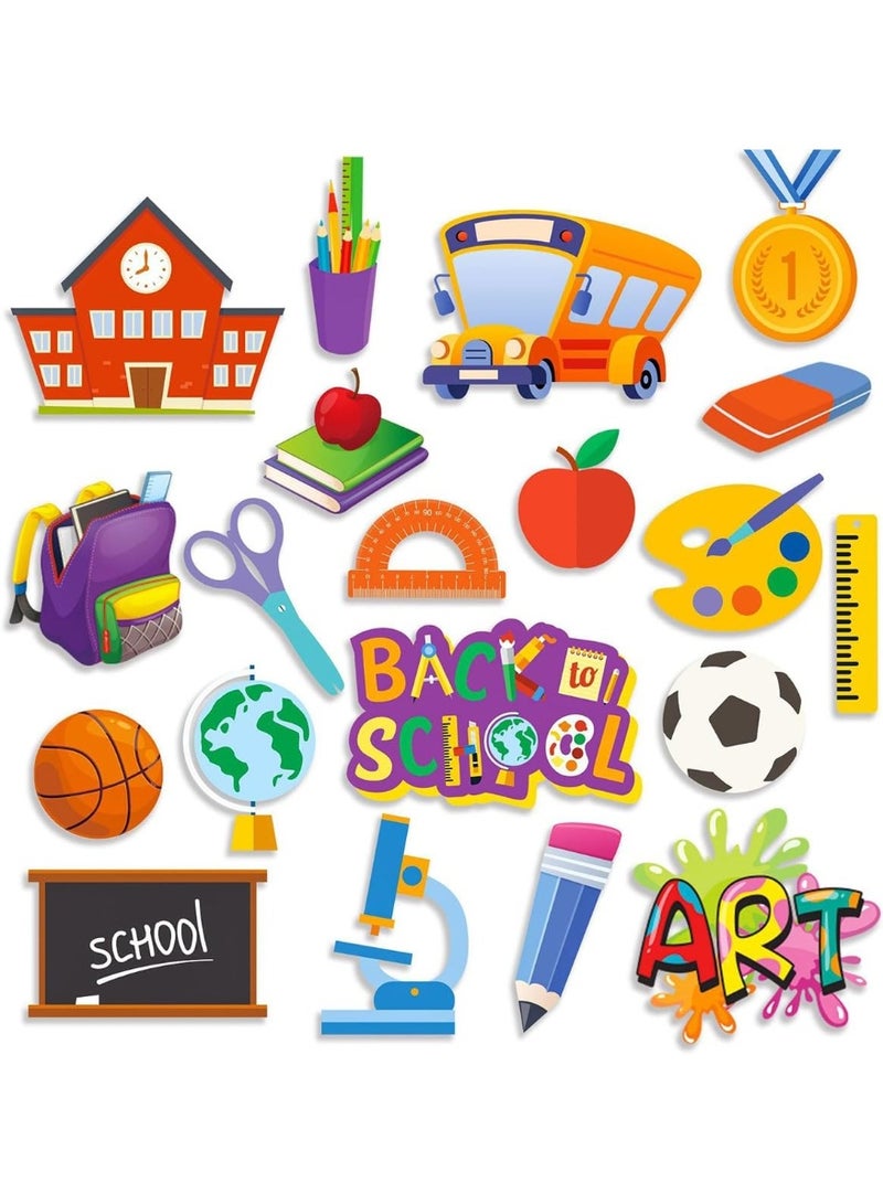 Back to School Photo Booth Props 20Pcs First Day of School Welcome Decorations School Party Decorations Photography Selfie Props for New Grade Celebrating Classroom Party Supplies