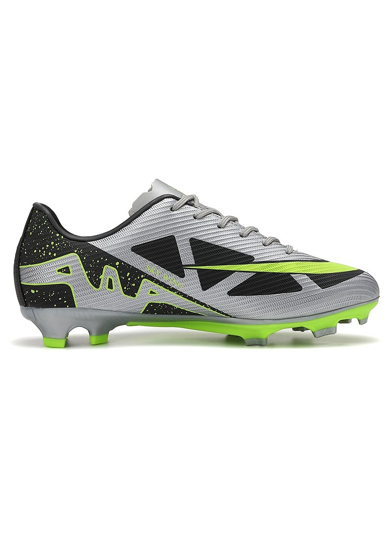 SKY WING Football Cleats Kid,Indoor Outdoor Low Top Soccer Shoes For Boy And Girl Lightweight Shock Resistant Training Boots Professional Turf Shoes Sport Athletic Ground Football Boots  - Image 2