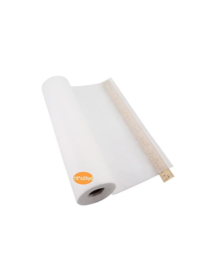 New brothread No Show Mesh Machine Embroidery Stabilizer Backing 15" x 25 Yd roll - Light Weight 1.8 oz - Cut into Variable Sizes for Machine Embroidery and Hand Sewing - Image 1