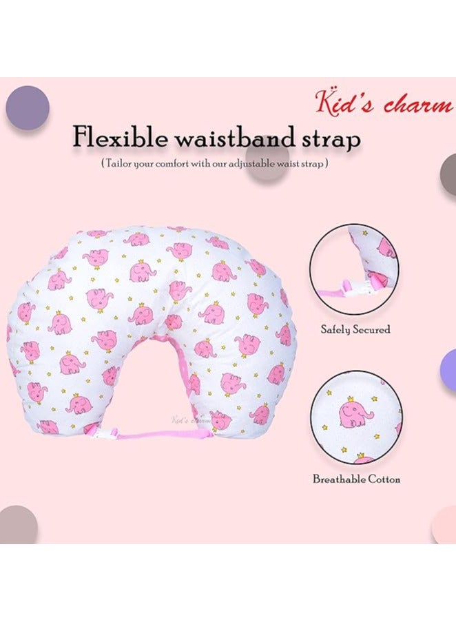 Moro Moro Adjustable Nursing Pillow with Buckle, 100% Cotton - Image 3