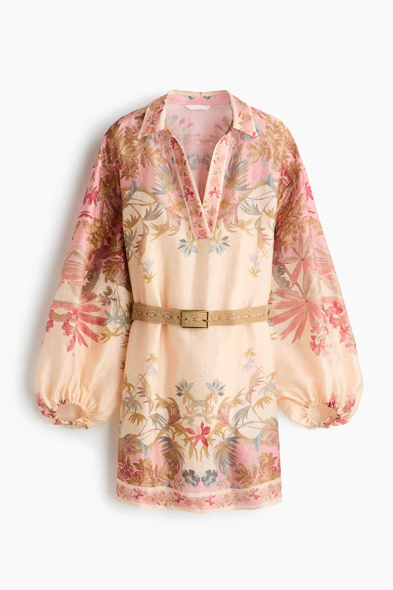H&M Linen-blend tunic dress