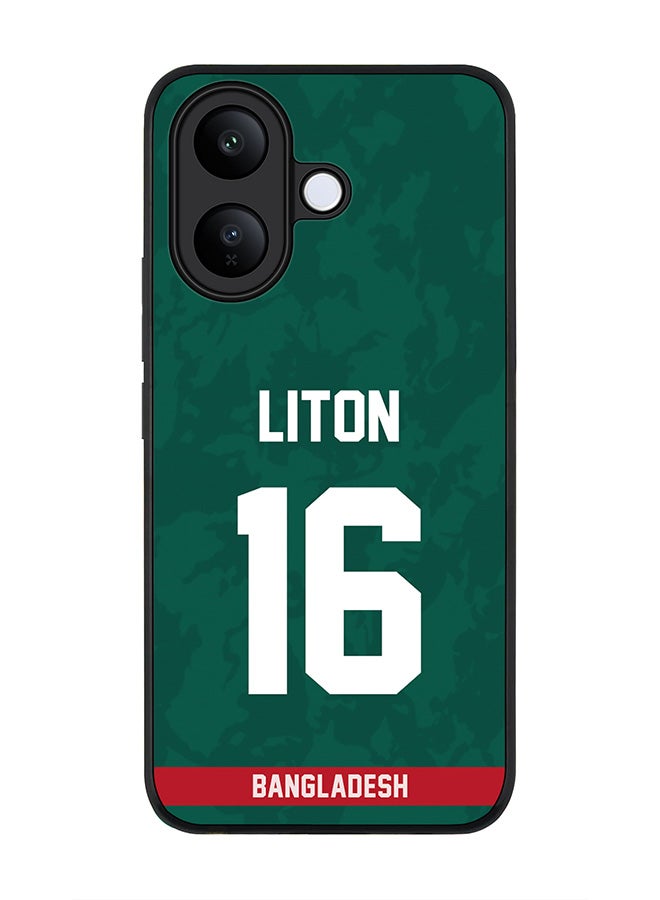 Stylizedd For vivo V60 Lite 5G / V60 Lite 4G Case,Slim fit Camera Protection, Shockproof Thin Phone cover  - Bangladesh Liton Das, Jersey No 16 - Image 1