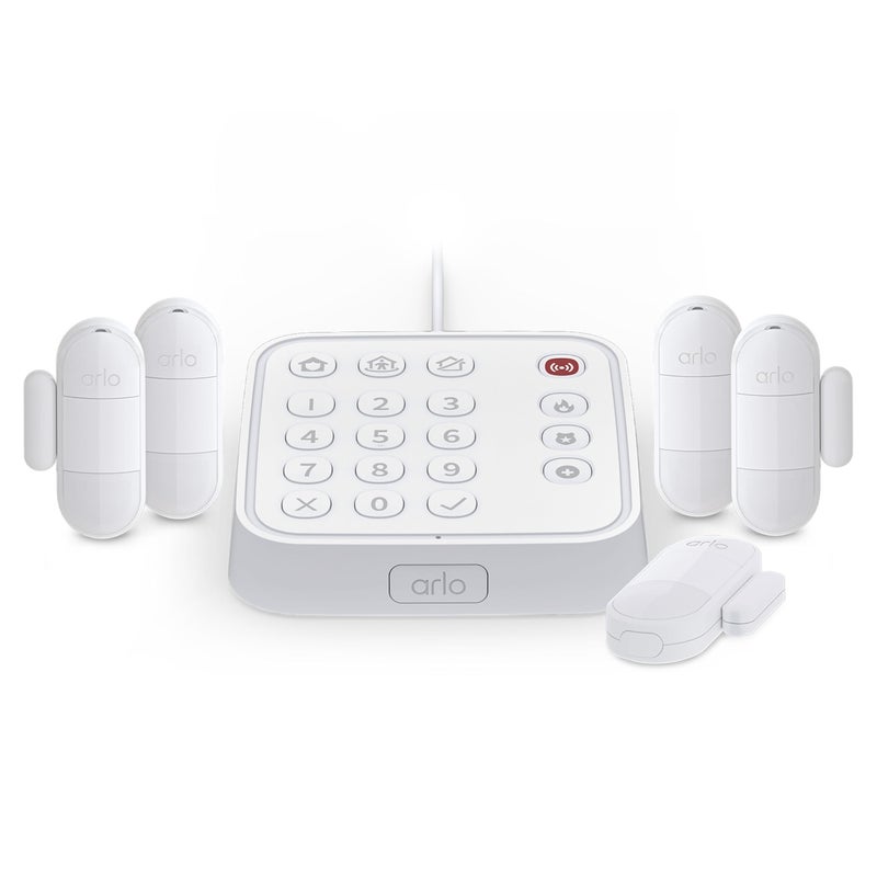Arlo Home Security System Alarm System with Wired Keypad Sensor Hub 5 8in1 Sensors Yard Sign No Contract Required DIY Installation White SS1501 - Image 2
