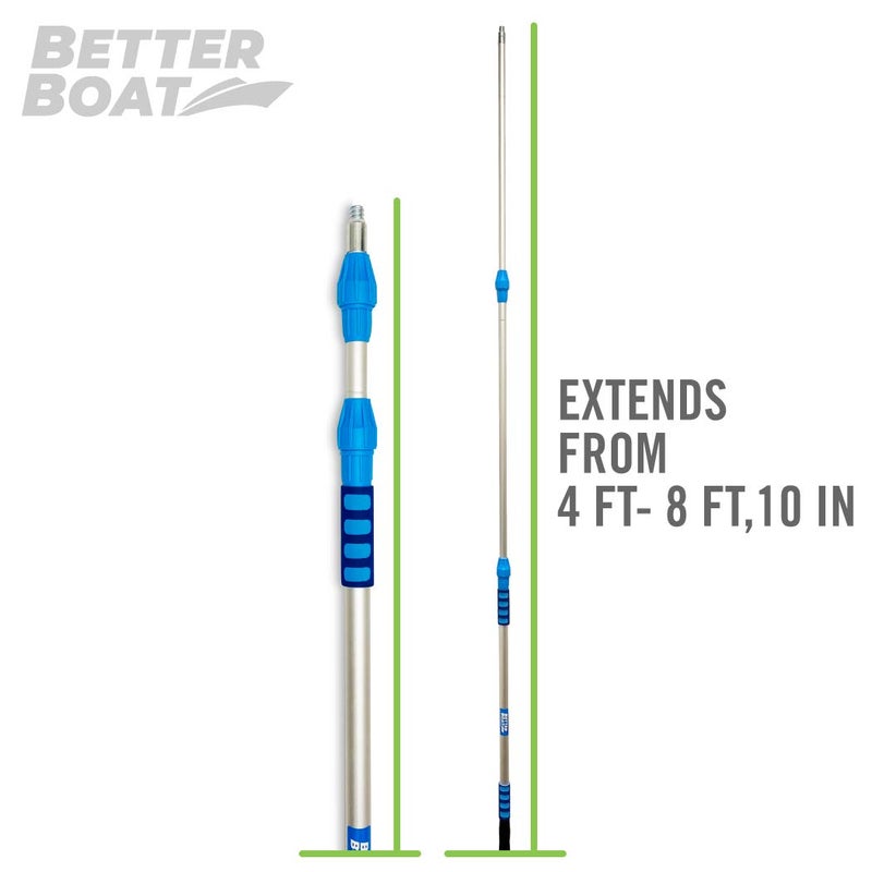 Better Boat Extension Pole, Telescoping Rod, 4-9 ft Extendable Deck Brush Handle, Boat Hook, Painterâ€™s Stick, 3/4" Universal End, Twist Lock, for Paint Rollers, Mops, and Long Reach Tasks - Image 5