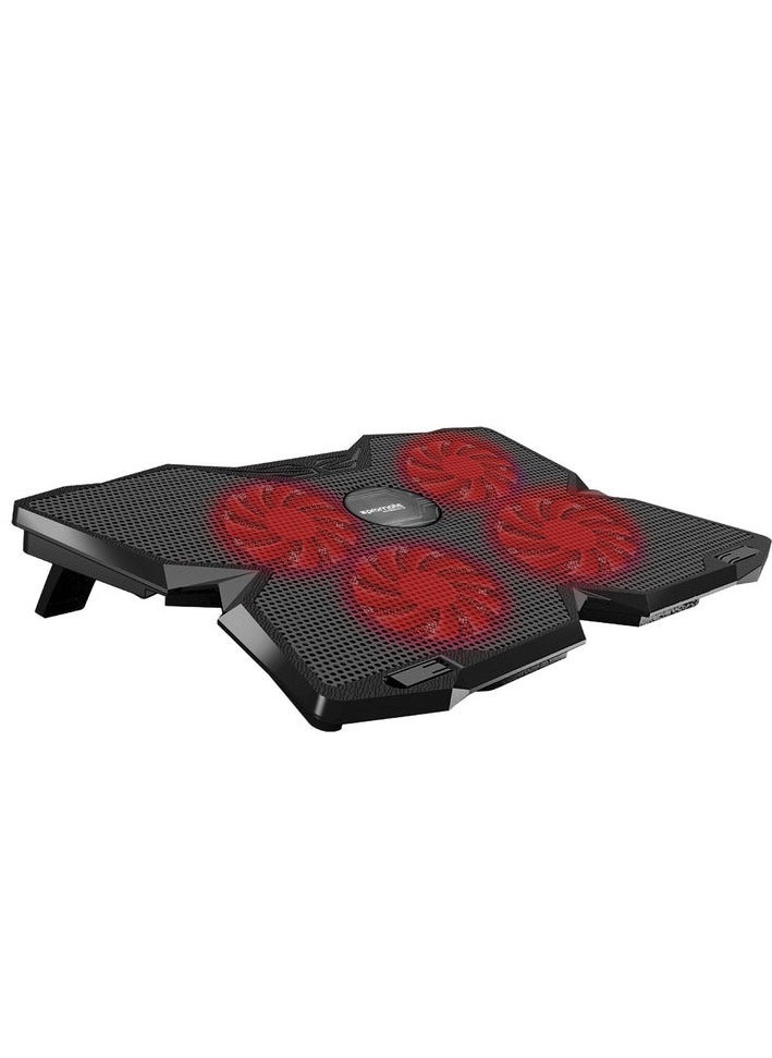 Promats Promate AirBase-3 Ergonomic Laptop Cooling Pad with Silent Fan Technology  - Image 2