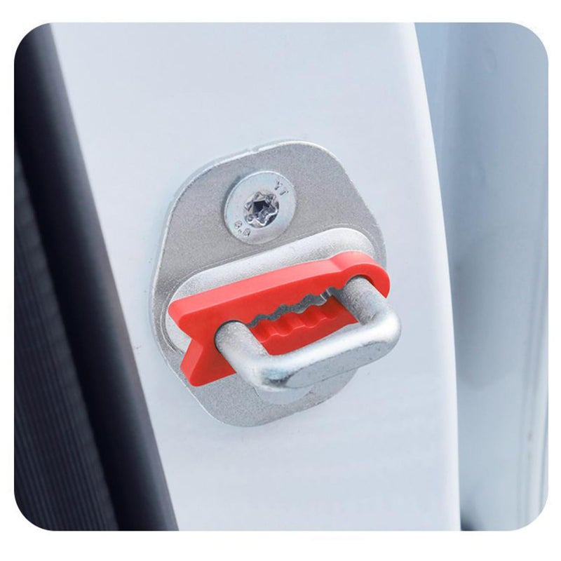 Red Car Door Bumper Cushions Shock Absorbers For Truck Sedan SUV RV Interior - Image 4