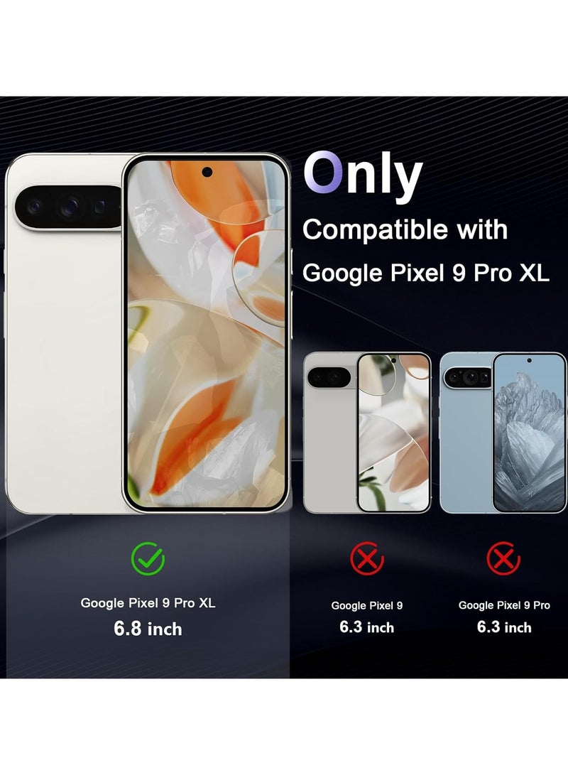 Crystal Clear Transparent Phone Case Google Pixel 9 Pro XL – Slim Ulta Thin Hard TPU Shockproof Cover, Anti-Yellowing Crystal Clear Protective Back Case with Camera Protection - Image 5