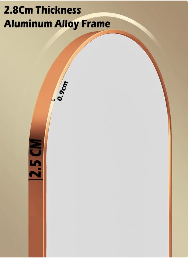 keke Full Length Mirror 80 X 180 cm, Floor Mirror with Aluminum Alloy Frame, Free-Standing Leaning Large Bedroom Dressing Mirror, Full Body Mirror with Stand for Living Room & Bedroom  - Image 5