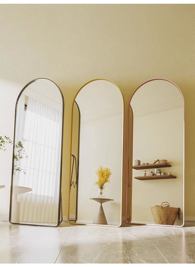keke Full Length Mirror 80 X 180 cm, Floor Mirror with Aluminum Alloy Frame, Free-Standing Leaning Large Bedroom Dressing Mirror, Full Body Mirror with Stand for Living Room & Bedroom  - Image 4