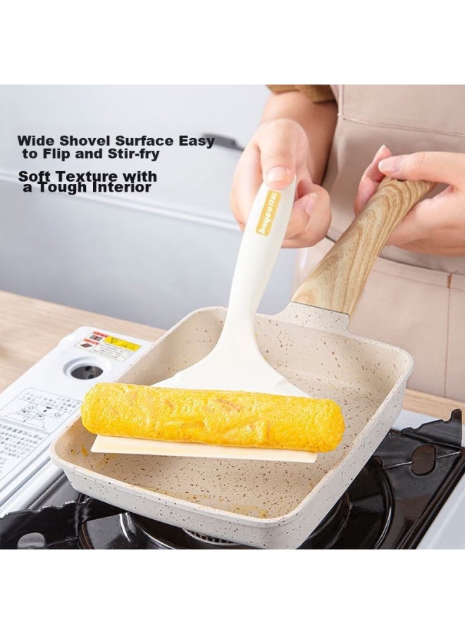 Bayco Food-grade Silicone Spatula, Non-stick Pan Specialized Spatula For Frying Pan, Tamagoyaki Non-stick Pan Pancake Spatula Bc5479 - Image 2