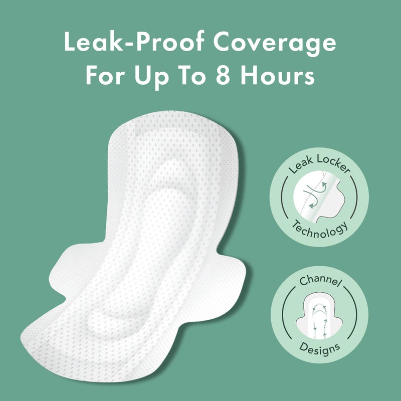 Rael Rael Pads For Women, Organic Cotton Cover Pads - Regular Absorbency, Unscented, Ultra Thin Pads with Wings for Women (Regular, 56 Total) - Image 2