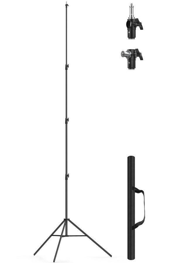 Sdfghj 13.1' Heavy Duty Light Stand Photography, Sdfghj 157.2in/4m Adjustable Metal Professional Sky High Tripod with Air Cushioned with 1/4"& 3/8" Screw Adapter Compatible with Most DSLR Cameras - Image 1