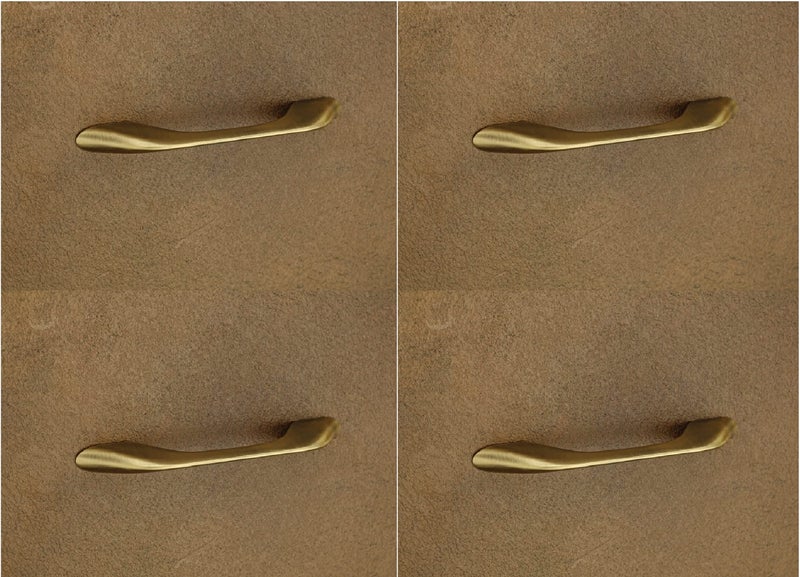 FERIO Alight Brass Antique Zinc Cabinet Pull Handle for Door and Window, Drawer Handle for Kitchen, Cabinet Pull Handle for Cupboard Drawers, Wardrobe & Window Handle (Pack of 4, 96 MM(4 Inch) - Image 1