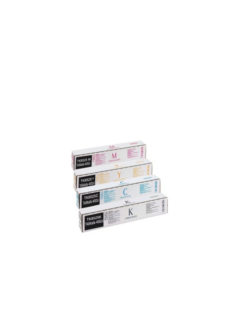 Terabyte Compatible Toner For TK-8525 4 Colour Value Pack for Use TASKalfa 4052ci (BK/C/Y/M) Multicolou - Image 1