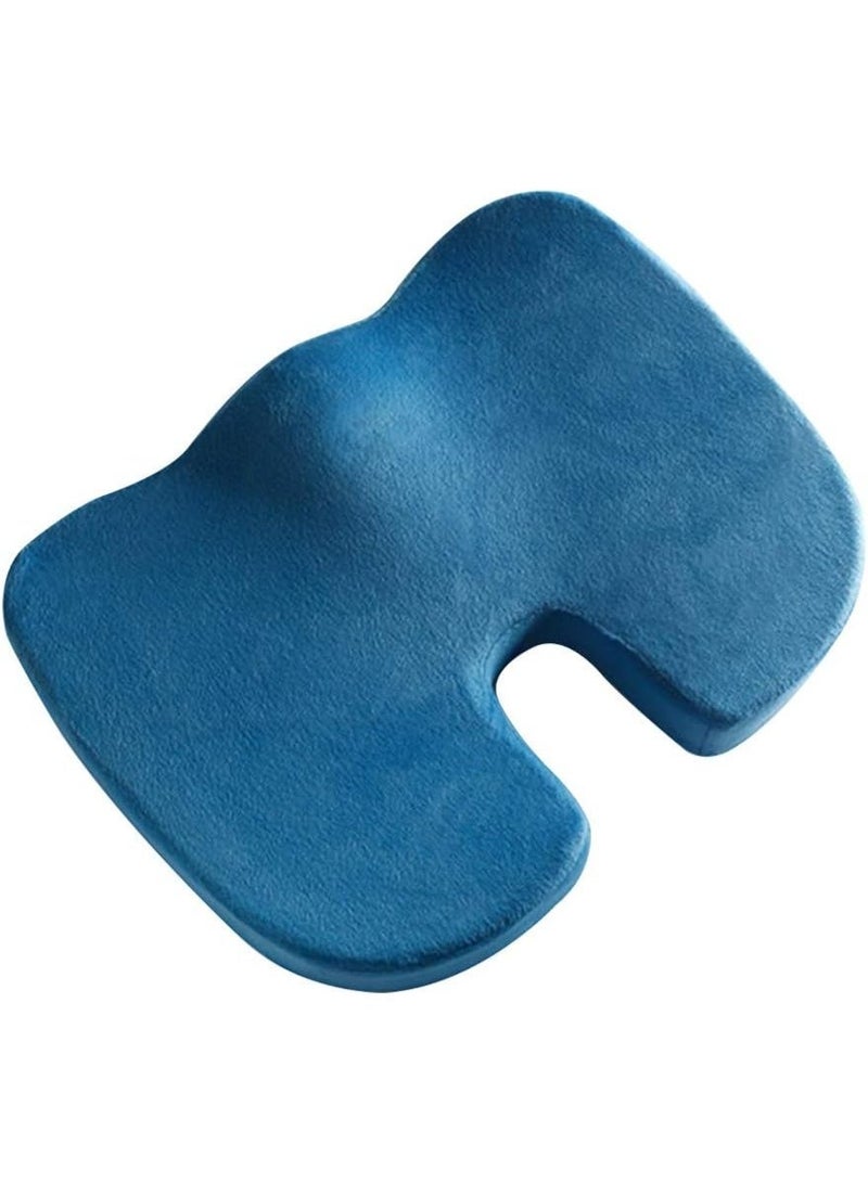 Decdeal Slow Rebound Seat Cushion Memory Foam Coccyx Pad Tailbone Sciatica Lower Back Pain Relief for Office Desk Chairs Car Seat - Image 1
