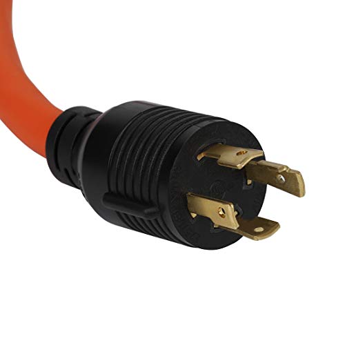 acbroad 50CM(1.5FT) Nema L14-30P to 6-50R Heavy Duty # AWG10 STW 30 Amp Plug to 50 Amp (Welder) Socket Adapter Cable, Adapter Cord 30A Generator L14-30P to Welder 6-50R 50A, Welding Adapter 6-50, 250V - Image 4