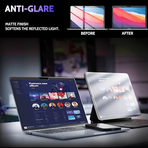 Peslv Magnetic Anti Blue Light Screen Protector for MacBook Air 13 Inch (2018-2021, M1), Removable Glare Filter for 13.3" Mac Laptop Computer - Image 5