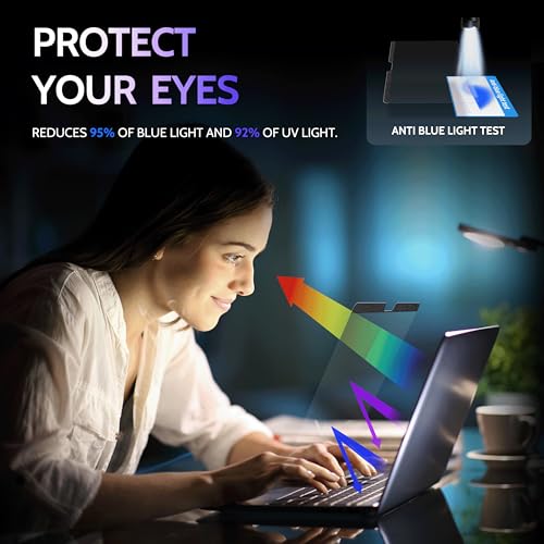 Peslv Magnetic Anti Blue Light Screen Protector for MacBook Air 13 Inch (2018-2021, M1), Removable Glare Filter for 13.3" Mac Laptop Computer - Image 3